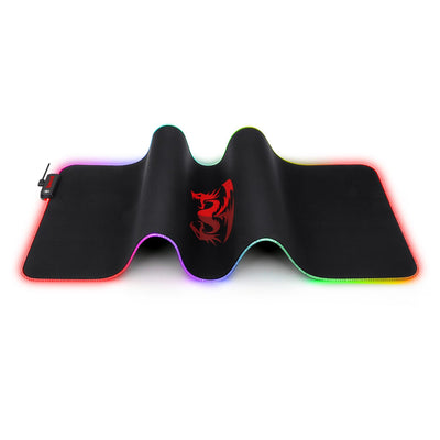 Redragon P027 RGB Mousepad Stitched Edges Black