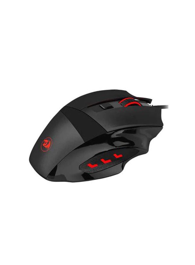 M609 Phaser 6 Buttons Optical Sensor Gaming Mouse Black/Red