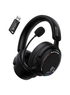 onikuma GT886 3-Mode RGB Gaming Headset 2.4GHz Bluetooth Wired Black