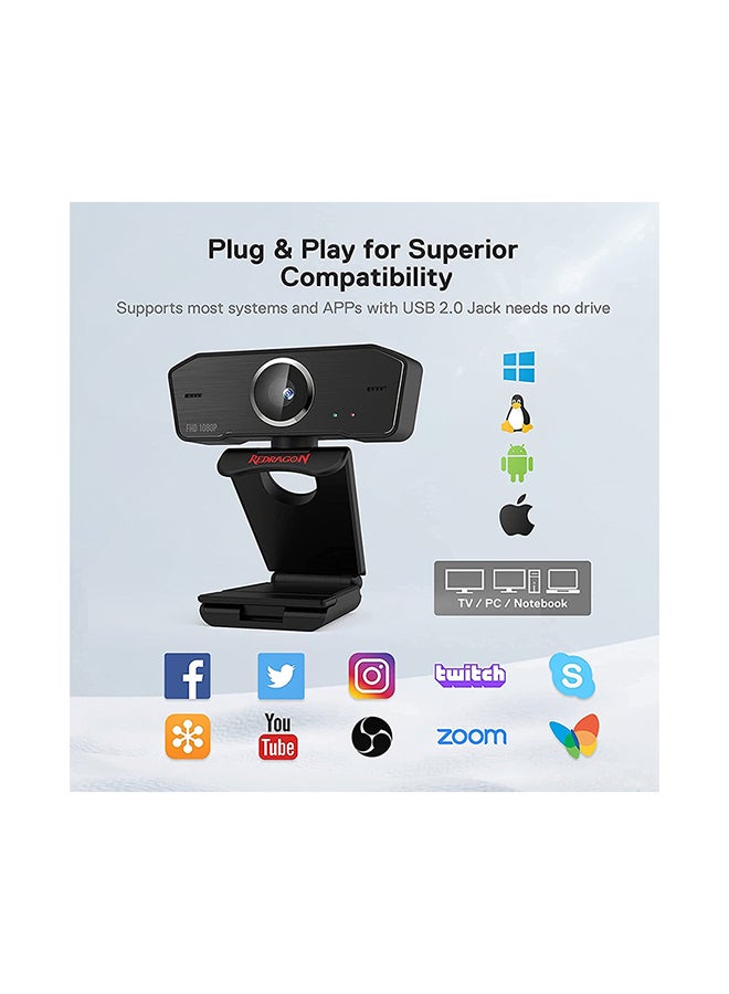 كاميرا ويب Redragon GW800 صورة 5