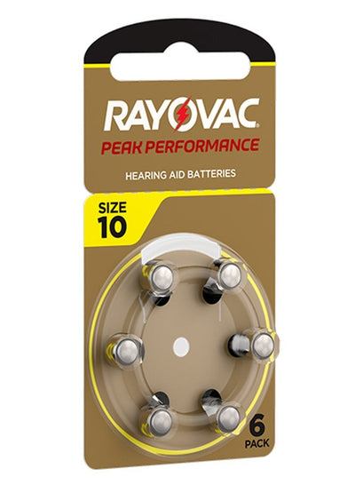 بطاريات سماعات طبية Rayovac size 10 مقاس 10 أصفر