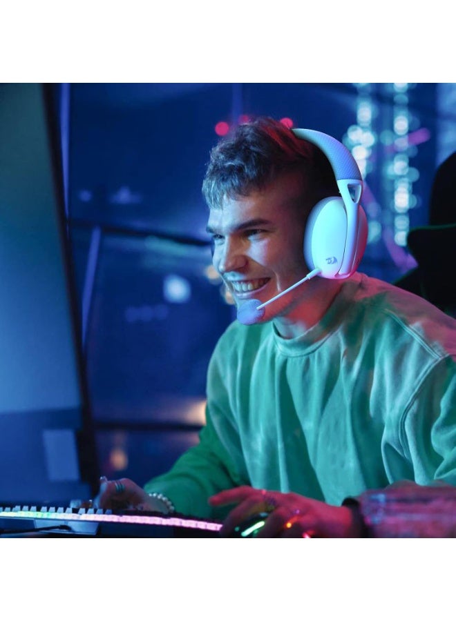 H848G Bluetooth Wireless Bluetooth Gaming Headset - Lightweight - 7.1 Surround Sound - 40mm Driver - Detachable Micropho