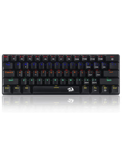 Redragon K613 JAX 60% Mechanical Gaming Keyboard Blue Switches Rainbow LED Multicolour