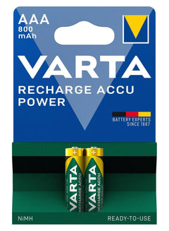 بطاريات قابلة للشحن VARTA AAA Ni-Mh سعة 800mAh قطعتين