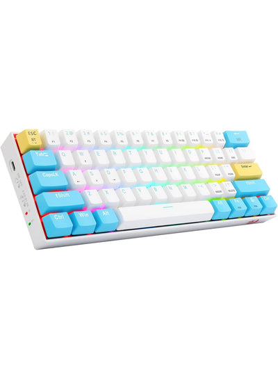 كيبورد ريدراجون K530W بسويتش أزرق مضاء بـ RGB