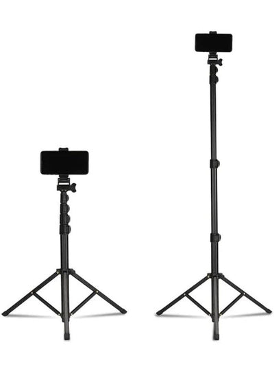 Extendable Tripod Stand MT39 ,155cm Height , Mobile Phone Holder and Selfie Stick in One Product , Lightweight and Durab