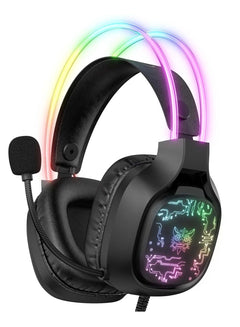 onikuma X22 RGB Gaming Headphones Over-Ear Black