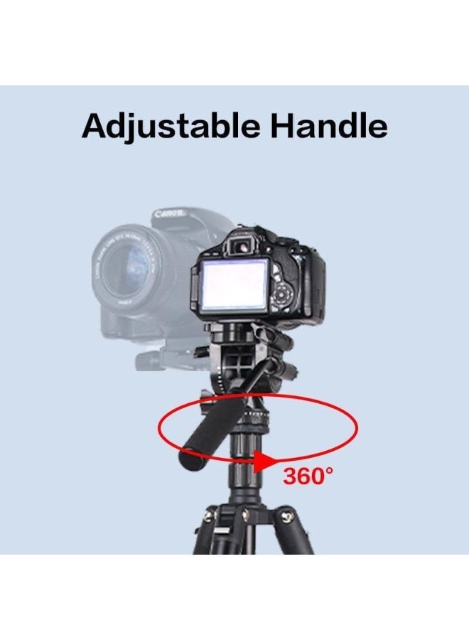 Professional 2 in 1 Tripod & Monopod KT285+NB50 with Fluid Hydraulic Head, Adjustable Height MAX. 175cm, Compact Foldabl