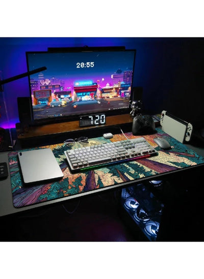 Starry Forest 2 Mouse Pad Extended Gaming Mouse Pad with Stitched Edges 70×30cm XL Desk Mat for Gaming, Office, Keyboard