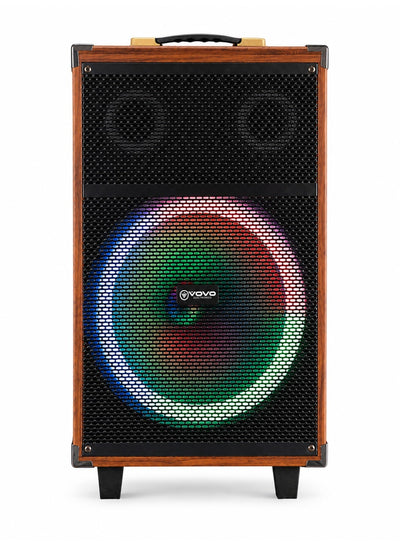 V-1235 Portable Bluetooth Speaker, 12-Inch Wireless Party Speaker, 50W Powerful Bass, Rechargeable Karaoke Speaker with