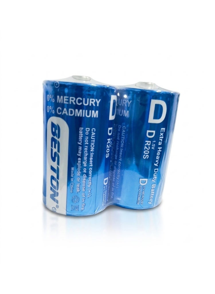 بطاريات مقاس D قوية BESTON BST-R20S أزرق