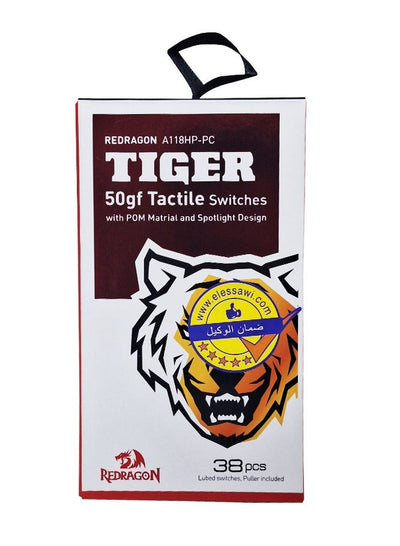 A118HP-PC Tiger 50gf Tactile Switches With POM Material - 38PCS