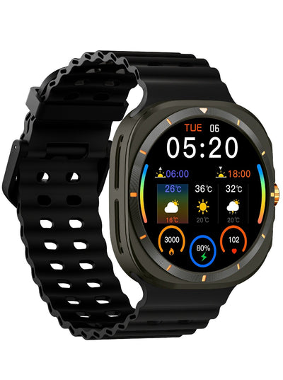 SW-16 Smart Watch with 3D HD Display, Bluetooth Calling, 3 Interchangeable Watch Bands, Heart Rate & Sleep Monitor, Mult