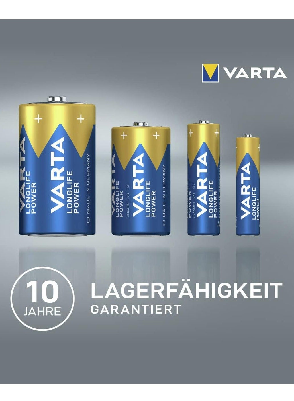 بطاريات قلوية VARTA Longlife Power مقاس AAA