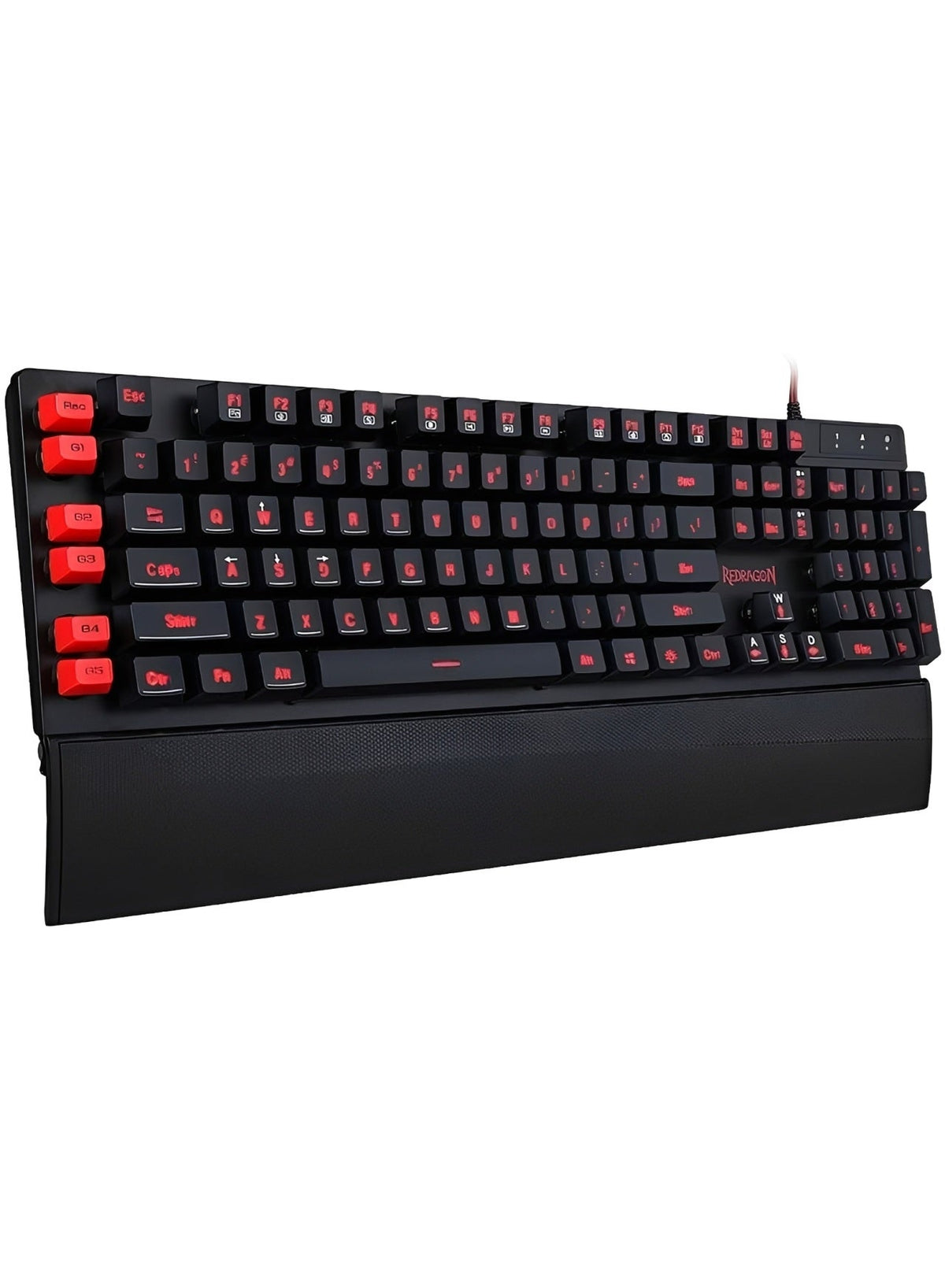 K505 110-Key Keyboard Keycap Set with 5 Macro Keys & 12 Multimedia Keys, Replacement Gaming Keyboard Key Caps for K505 C