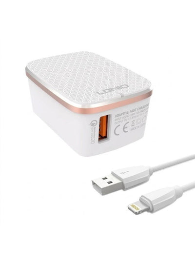 18W Fast Charging USB Wall Adapter with Micro USB Cable – Quick Charge Compatible Charger for Android Smartphones and US