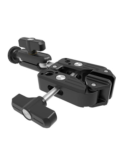 Super Clamp Mount for Action Cameras, DSLR MS-90, Tripod, Microphone & Light Stand , Aluminum Alloy Holder with 360° Rot