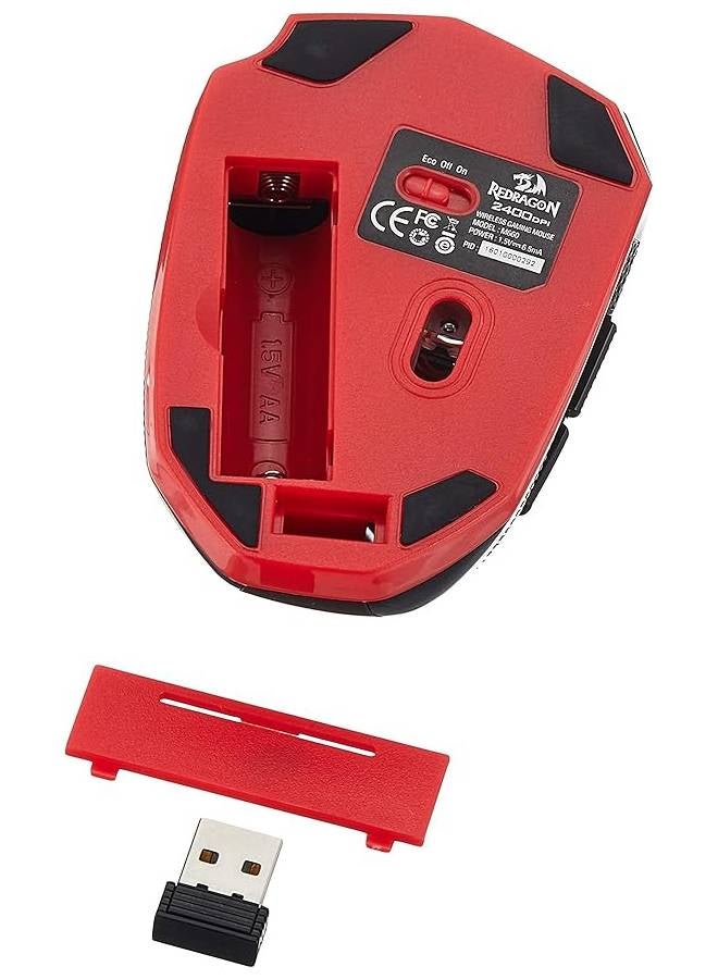 ماوس جيمنج Redragon M660 Wireless بدقة 2400 DPI أسود