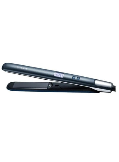 مكواة شعر Sokany سيراميك 230°C وتقنية Nano Silver موديل SK-15019 أزرق غامق
