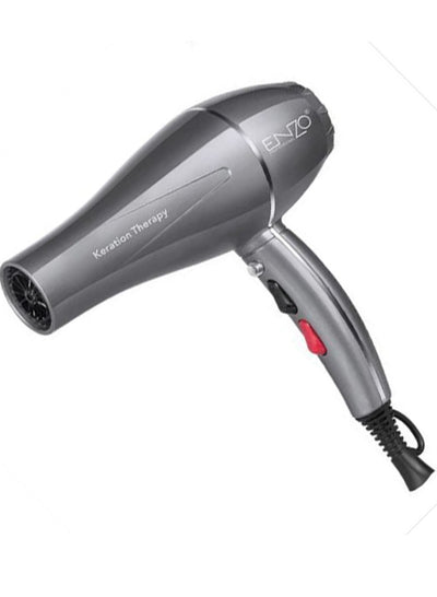 ENZO Professional Hair Dryer 1845W , High Power Home Hair Styling Tool , Gray