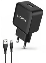 شاحن حائط I-conx IC-09 كوالكوم Quick Charge 3.0 سريع 18W مع كابل Micro USB