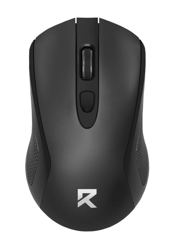 REDRAGON Wireless office mouse , BM-4054 , 2.4G USB , 4000 DPI Switch button , Long battery life , reliable connection , high percise sensor , ergonomic design - black
