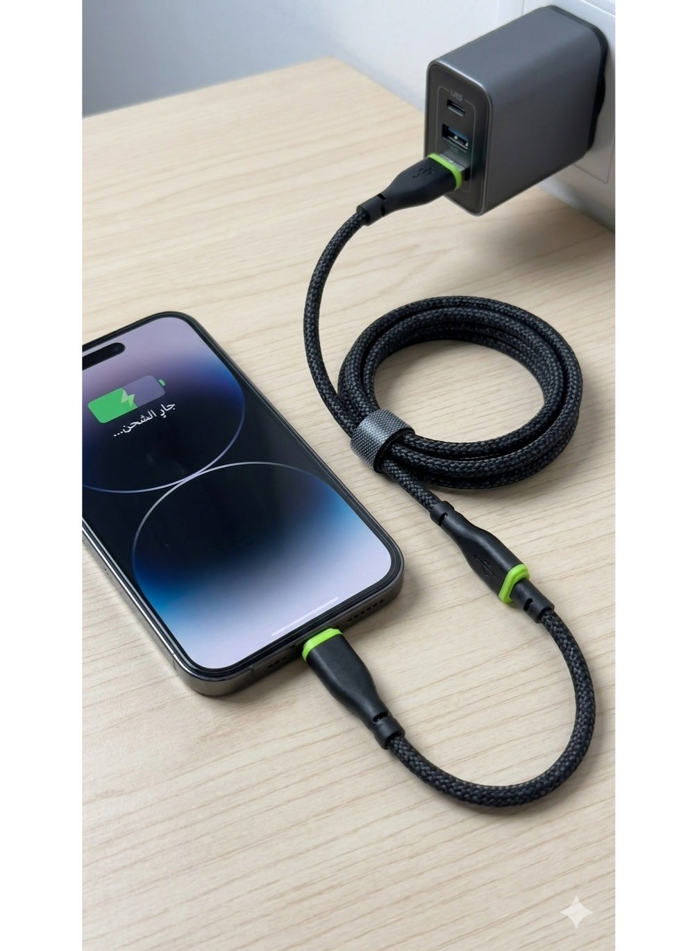 كابل شحن سريع X-SCOOT LIGHTNING منفذ