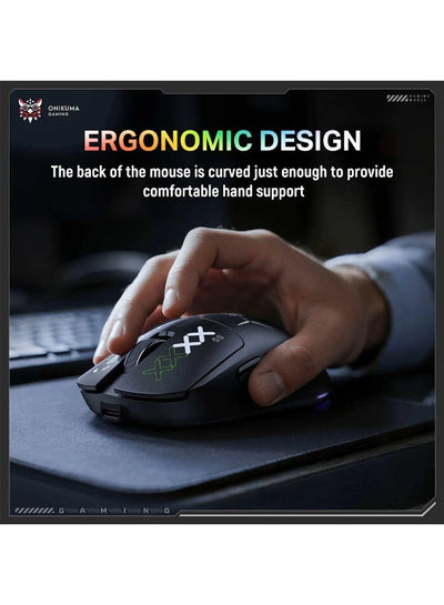 Professional Tri-Mode Wireless Gaming Mouse, High-Precision RGB Gaming Mouse with Bluetooth, 2.4GHz Wireless & Wired Con