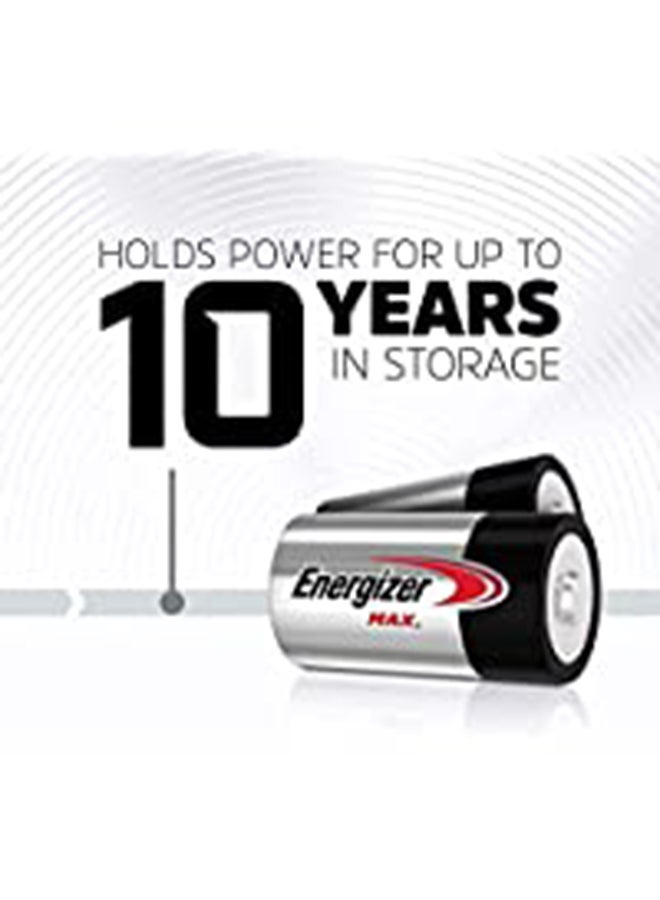 بطاريات قلوية Max Energizer مقاس AA فضي وأسود