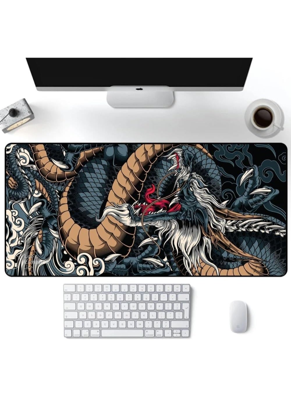Large professional mouse pad measuring 70 x 30 cm - Stylish and modern design suitable for gaming and office work. High-
