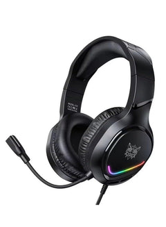 onikuma X31 RGB Wired Gaming Headset Surround Sound Noise Cancelling Mic