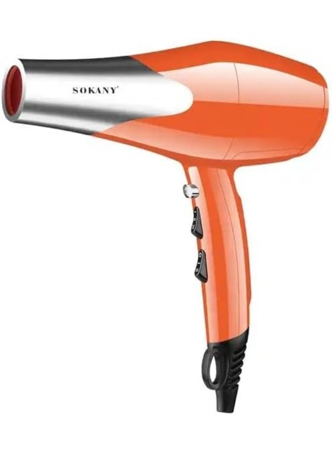 سشوار شعر Sokany احترافي 2000W موديل SK14007 برتقالي
