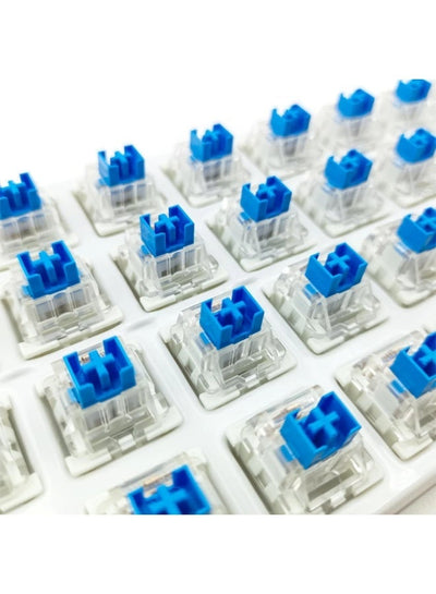 Mechanical Keyboard Blue Switches 3-Pin Linear Switches, Dust-Proof Black Housing DIY Replacement Key Switches for Mecha