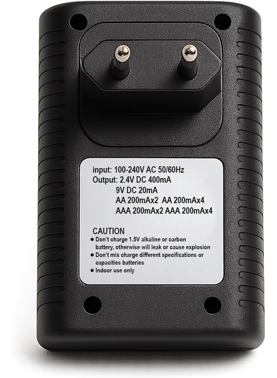 شاحن بطاريات BESTON C-802 حماية ذكية أسود