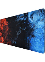 Hills Mountain Sakura Blue and Red Gaming Mouse Pad 70x30cm Non-Slip Base