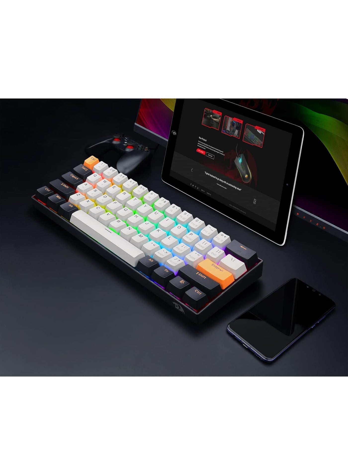 كيبورد Redragon K530 على سطح مكتب الجيمنج