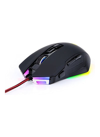 M715-RGB Gaming Mouse LED Backlit Wired MMO, Ergonomic High-Precision Programmable with 7 RGB Backlight Modes up to 1000
