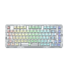 Redragon K649CT-RGB-PRO 78% Wireless Mechanical Gaming Keyboard Transparent White