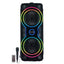 AH-650 Portable Dual 6.5 Inch Rechargeable Karaoke Speaker System with Dynamic LED Lights and Remote Control Wireless Au