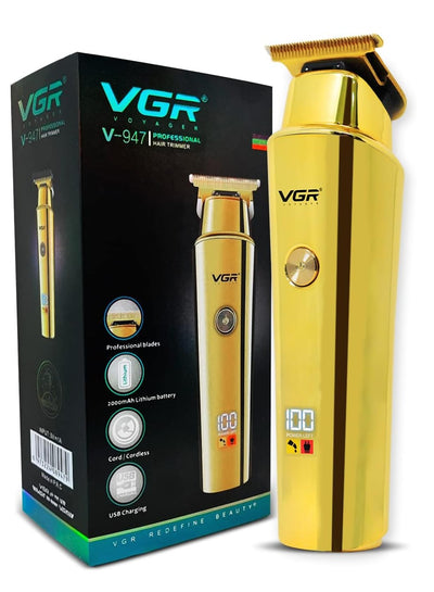 VGR V-947 Professional hair trimmer Runtime: 500 minutes , 3 pcs guide comb , Cleaning brush , Lubricating oil , USB charging function