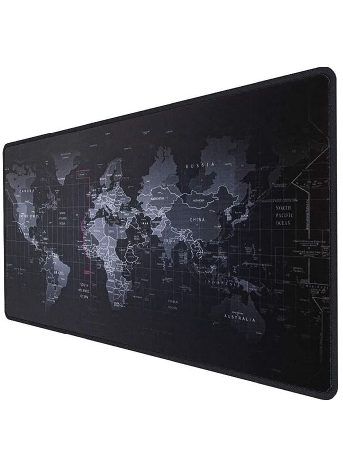 Large Gaming Mouse Map Pad 800×300×3MM ,with Non-Slip Base,Waterproof and Foldable Pad,Desktop Pad Suitable for Gamers,S