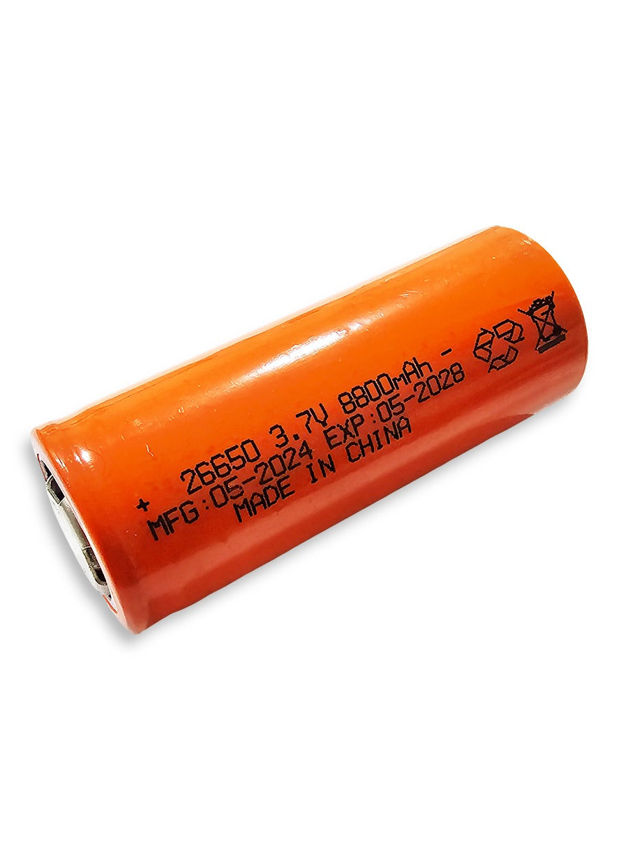 Generic Battery (26650) 3.7V 8800mAh Rechargeable for LED Toy Light , Flashlights , Power Bank , Electronic Devices, 1pc