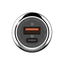 C1 36W Super Fast Car Charger with Lightning Cable, USB-C PD & QC4+ Dual Port Car Charger, Zinc Alloy Fast Charging Car 