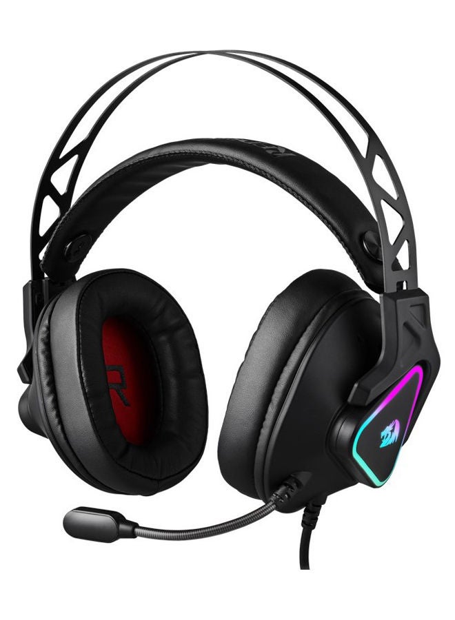 سماعة جيمنج Redragon H370 Cadmus بصوت محيطي 7.1 وإضاءة RGB أسود