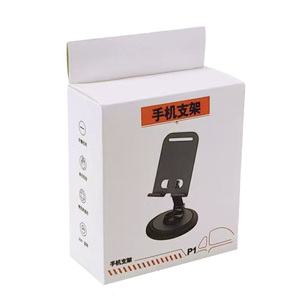 High-quality foldable metal phone stand with stylish design, 360° rotation, compact & portable size. Fits all mobiles, easy to store & carry, perfect for studying, working, or watching content anywhere.