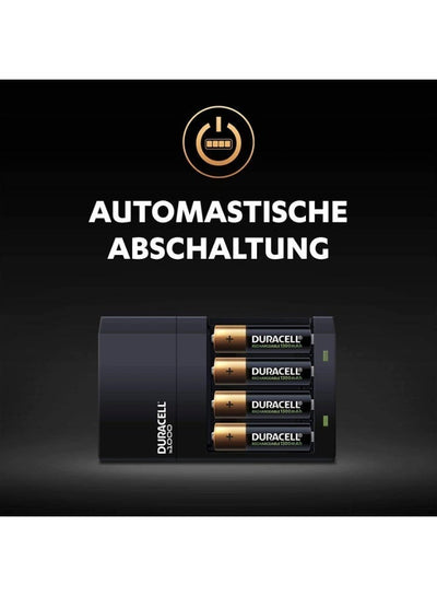 شاحن بطاريات Duracell CEF14 سريع مع بطاريات