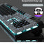 Forev FV-Q8 Wired Gaming Keyboard Esports Light-Emitting Office Desktop Laptop Wired Film Wired Keyboard (FV-Q1 Black-Gray)