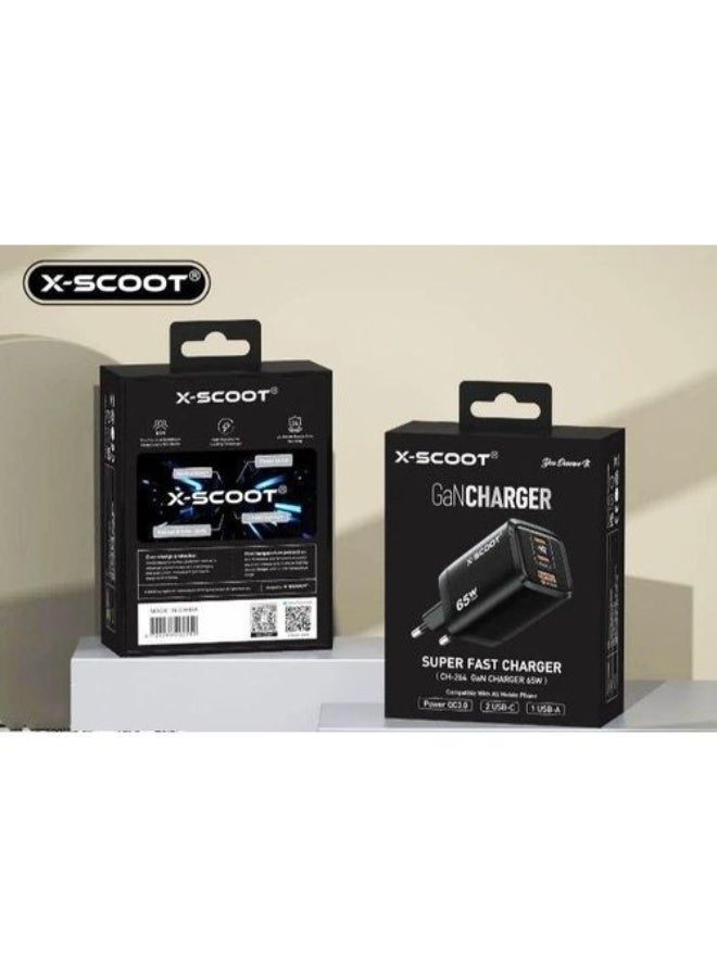 راس شاحن X-SCOOT زاوية جانبية