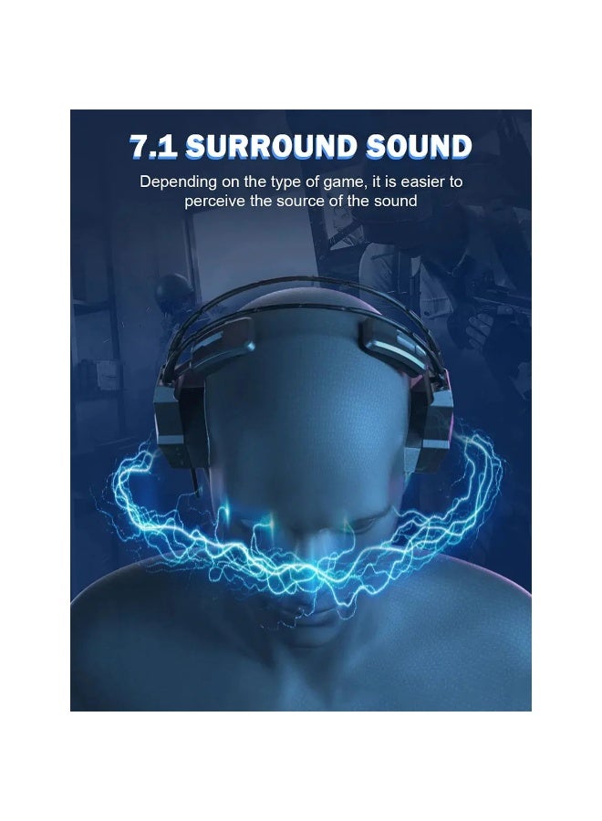X20 Wired Professional Gaming Headset with Noise Cancelling Microphone , RGB Lighting, 50mm Precision Drivers, 3.5mm con