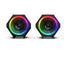 Kisonli Music Speaker For Gaming RGB colorful lights, stereo sound, good quality, can connect pc, laptop, mp3, mp4 , l-6060